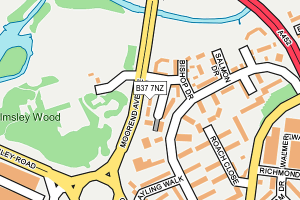 B37 7NZ map - OS OpenMap – Local (Ordnance Survey)