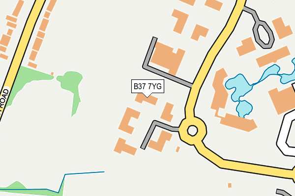 B37 7YG map - OS OpenMap – Local (Ordnance Survey)