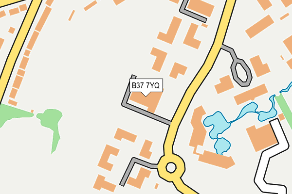 B37 7YQ map - OS OpenMap – Local (Ordnance Survey)