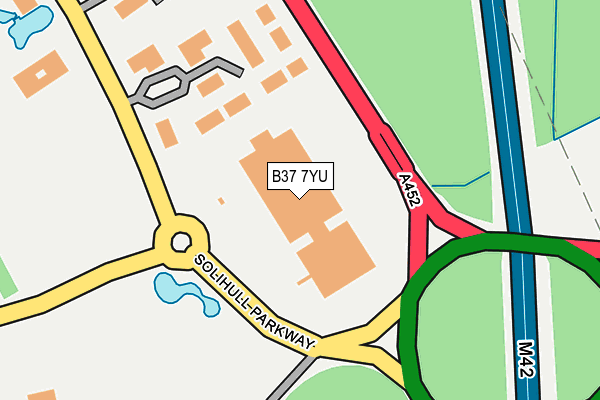 B37 7YU map - OS OpenMap – Local (Ordnance Survey)