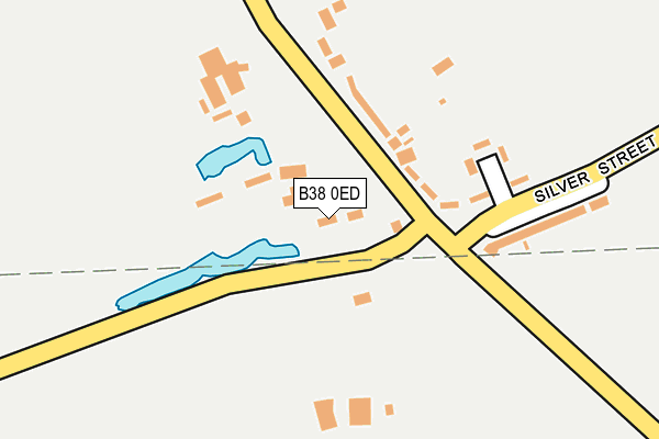B38 0ED map - OS OpenMap – Local (Ordnance Survey)