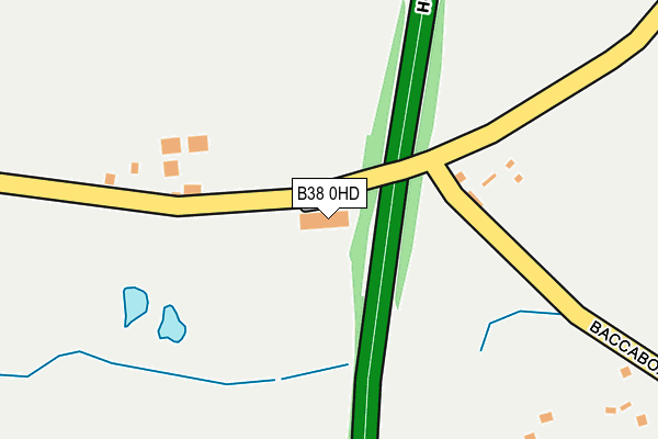 B38 0HD map - OS OpenMap – Local (Ordnance Survey)