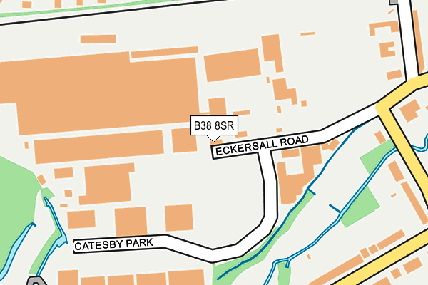 B38 8SR map - OS OpenMap – Local (Ordnance Survey)