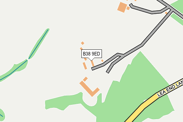 B38 9ED map - OS OpenMap – Local (Ordnance Survey)