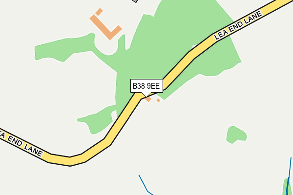 B38 9EE map - OS OpenMap – Local (Ordnance Survey)
