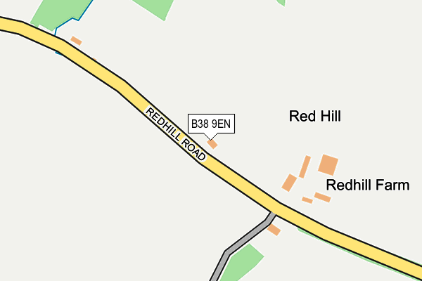 B38 9EN map - OS OpenMap – Local (Ordnance Survey)