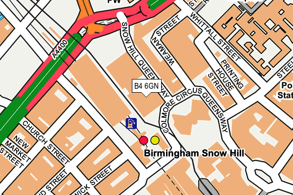 B4 6GN map - OS OpenMap – Local (Ordnance Survey)