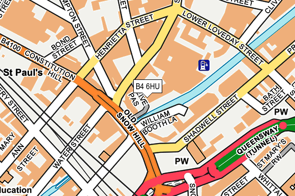 B4 6HU map - OS OpenMap – Local (Ordnance Survey)