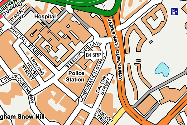 B4 6RP map - OS OpenMap – Local (Ordnance Survey)
