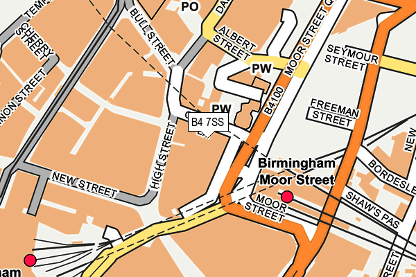 B4 7SS map - OS OpenMap – Local (Ordnance Survey)