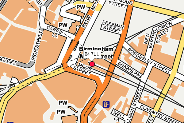 B4 7UL map - OS OpenMap – Local (Ordnance Survey)