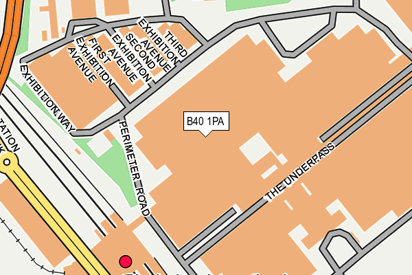 B40 1PA map - OS OpenMap – Local (Ordnance Survey)