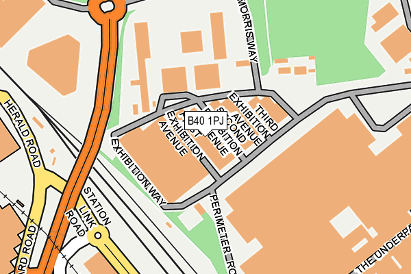 B40 1PJ map - OS OpenMap – Local (Ordnance Survey)