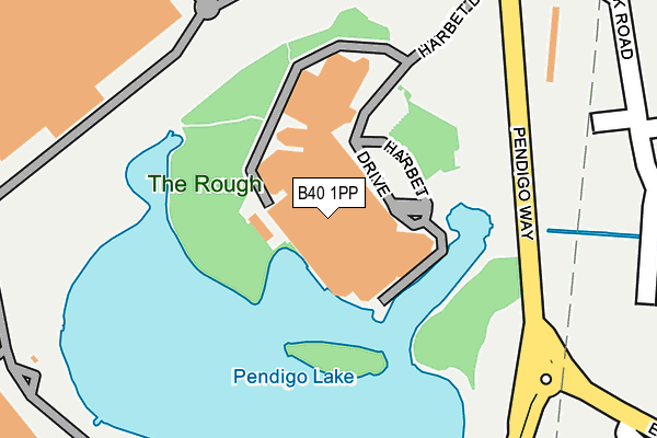 B40 1PP map - OS OpenMap – Local (Ordnance Survey)