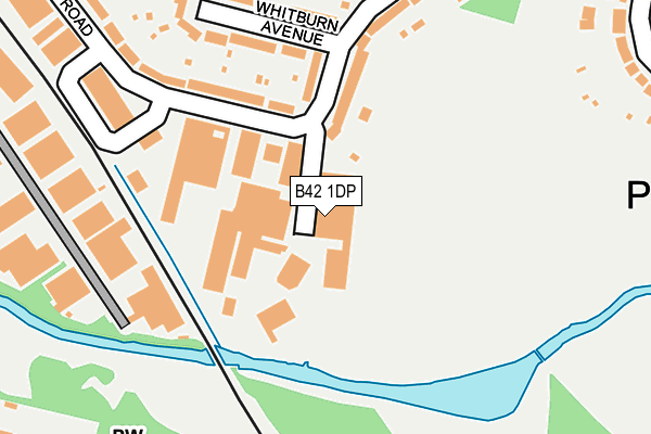 B42 1DP map - OS OpenMap – Local (Ordnance Survey)