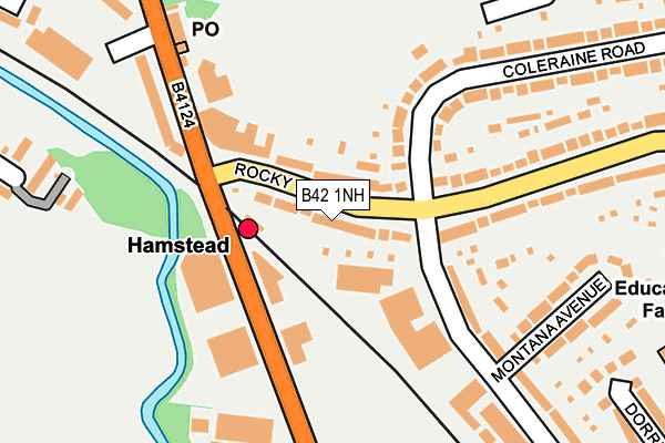 B42 1NH map - OS OpenMap – Local (Ordnance Survey)
