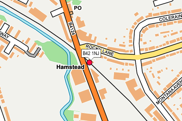 B42 1NJ map - OS OpenMap – Local (Ordnance Survey)