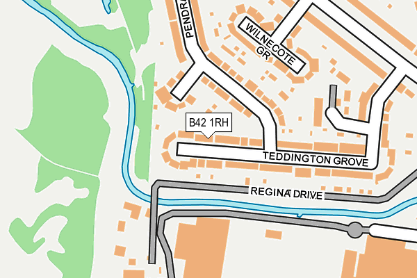 B42 1RH map - OS OpenMap – Local (Ordnance Survey)