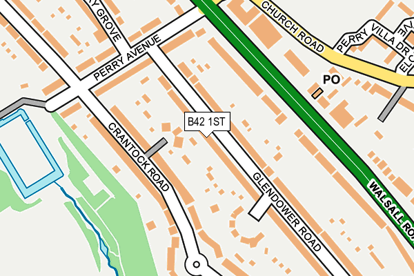 B42 1ST map - OS OpenMap – Local (Ordnance Survey)