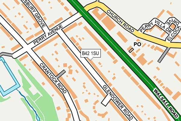 B42 1SU map - OS OpenMap – Local (Ordnance Survey)