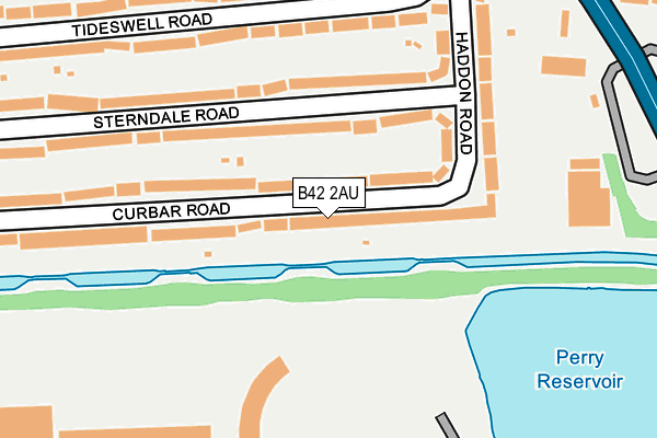 B42 2AU map - OS OpenMap – Local (Ordnance Survey)