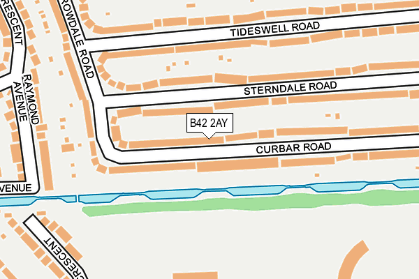 B42 2AY map - OS OpenMap – Local (Ordnance Survey)