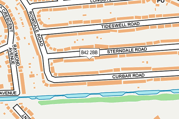 B42 2BB map - OS OpenMap – Local (Ordnance Survey)