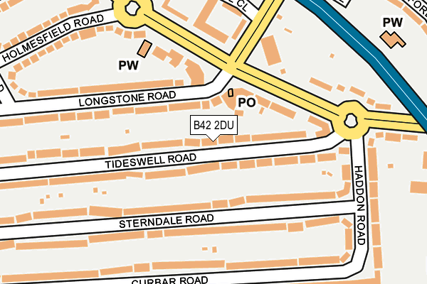 B42 2DU map - OS OpenMap – Local (Ordnance Survey)