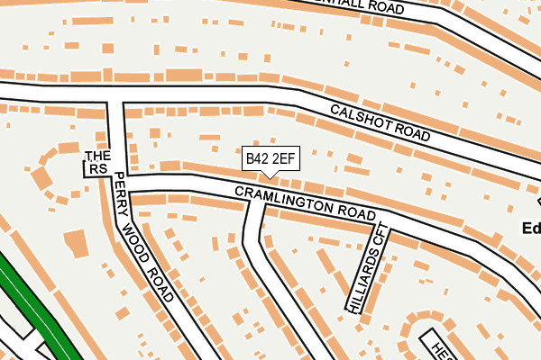 B42 2EF map - OS OpenMap – Local (Ordnance Survey)