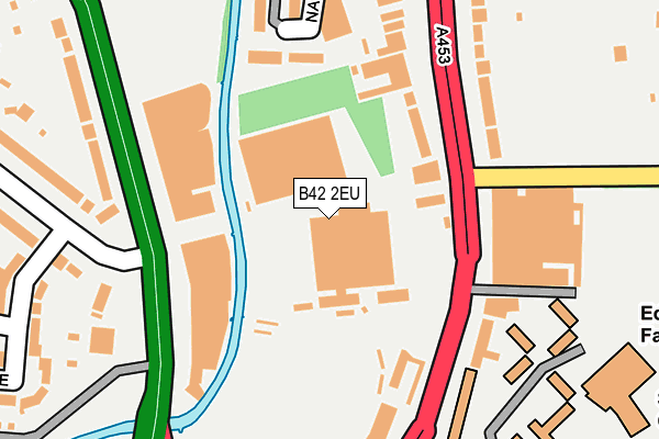 B42 2EU map - OS OpenMap – Local (Ordnance Survey)