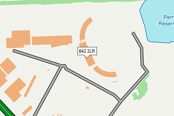 B42 2LR map - OS OpenMap – Local (Ordnance Survey)