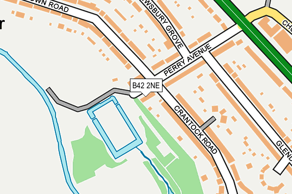 B42 2NE map - OS OpenMap – Local (Ordnance Survey)