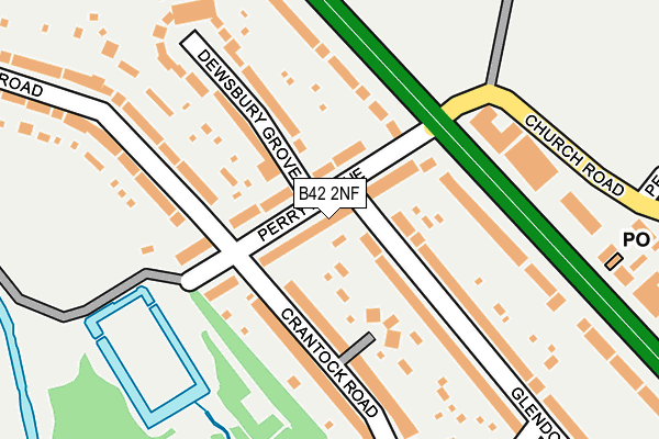 B42 2NF map - OS OpenMap – Local (Ordnance Survey)