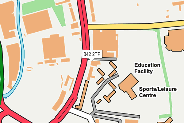 B42 2TP map - OS OpenMap – Local (Ordnance Survey)
