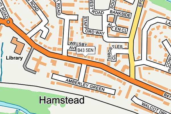 B43 5EN map - OS OpenMap – Local (Ordnance Survey)