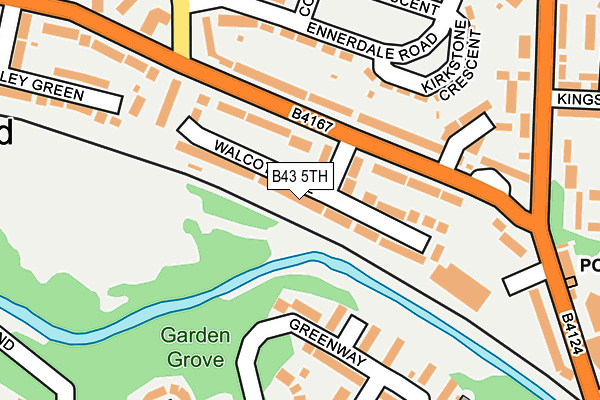 B43 5TH map - OS OpenMap – Local (Ordnance Survey)