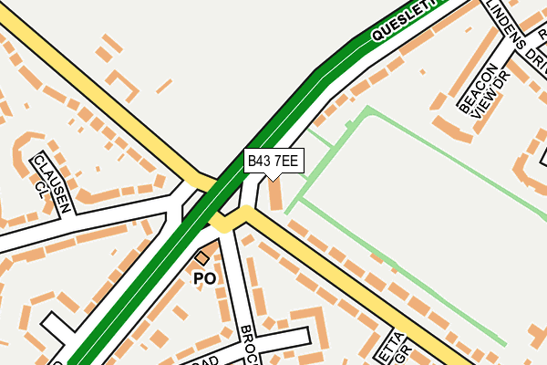 B43 7EE map - OS OpenMap – Local (Ordnance Survey)