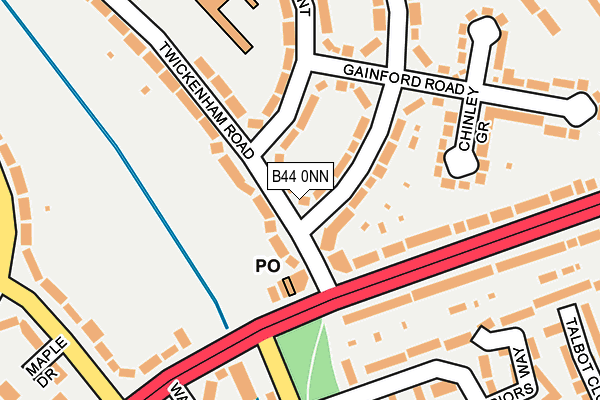 B44 0NN map - OS OpenMap – Local (Ordnance Survey)