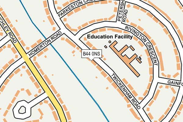 B44 0NS map - OS OpenMap – Local (Ordnance Survey)