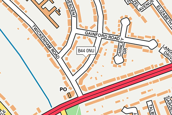 B44 0NU map - OS OpenMap – Local (Ordnance Survey)