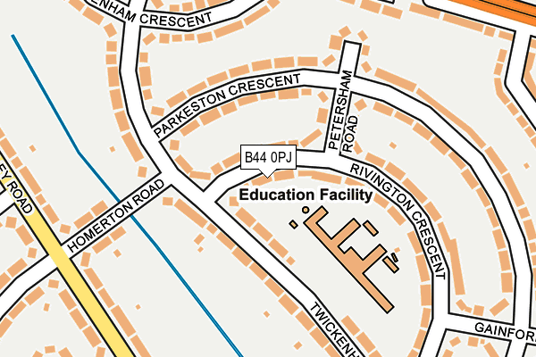 B44 0PJ map - OS OpenMap – Local (Ordnance Survey)