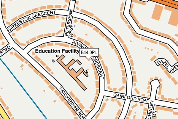 B44 0PL map - OS OpenMap – Local (Ordnance Survey)