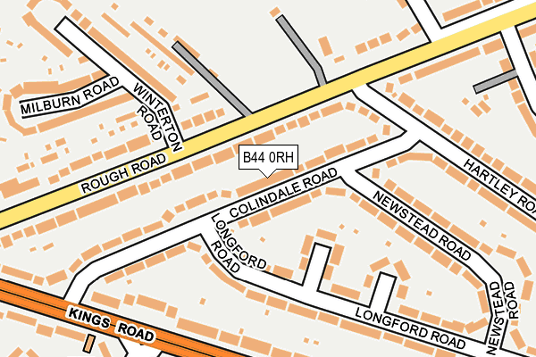 B44 0RH map - OS OpenMap – Local (Ordnance Survey)