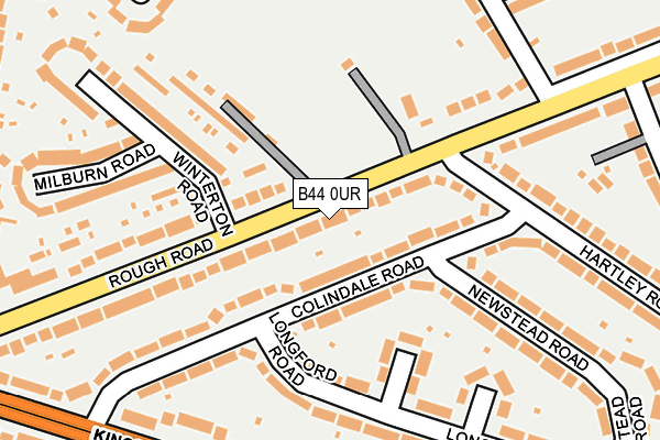 B44 0UR map - OS OpenMap – Local (Ordnance Survey)