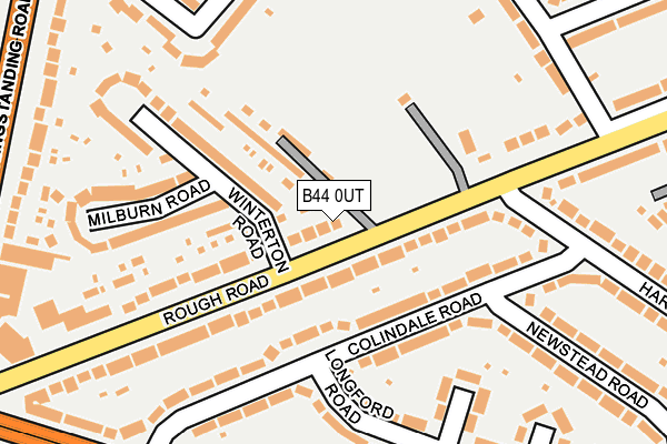 B44 0UT map - OS OpenMap – Local (Ordnance Survey)