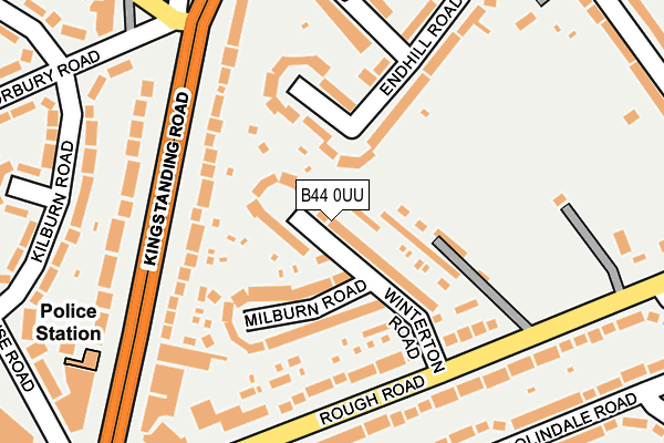 B44 0UU map - OS OpenMap – Local (Ordnance Survey)