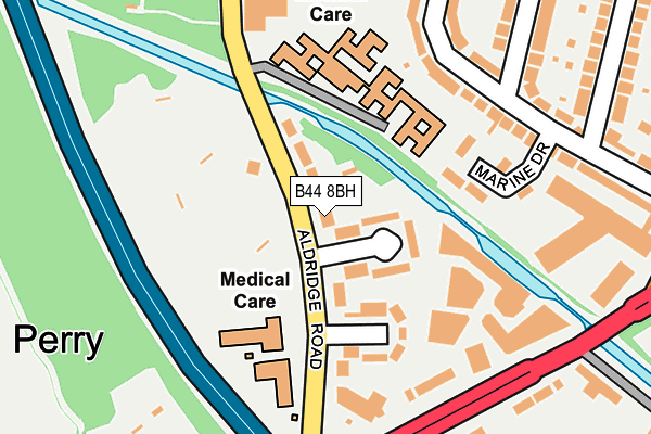 B44 8BH map - OS OpenMap – Local (Ordnance Survey)