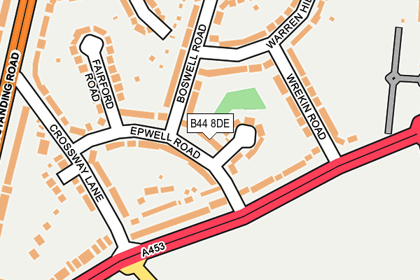 B44 8DE map - OS OpenMap – Local (Ordnance Survey)