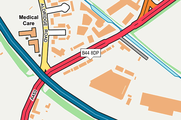 B44 8DP map - OS OpenMap – Local (Ordnance Survey)