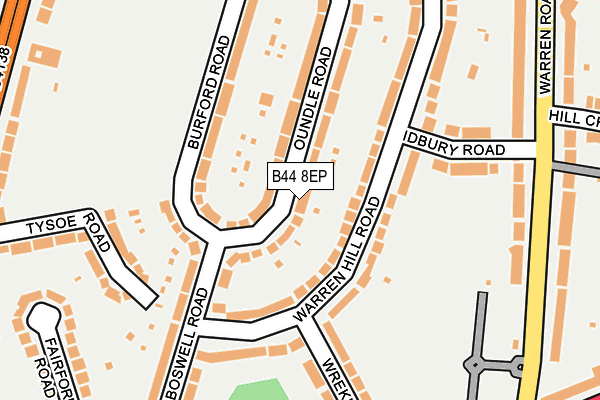 B44 8EP map - OS OpenMap – Local (Ordnance Survey)